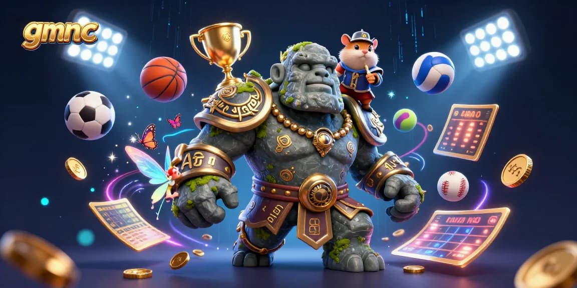 Experience the excitement of gmnc with magical characters and dynamic betting elements in a vibrant casino scene.