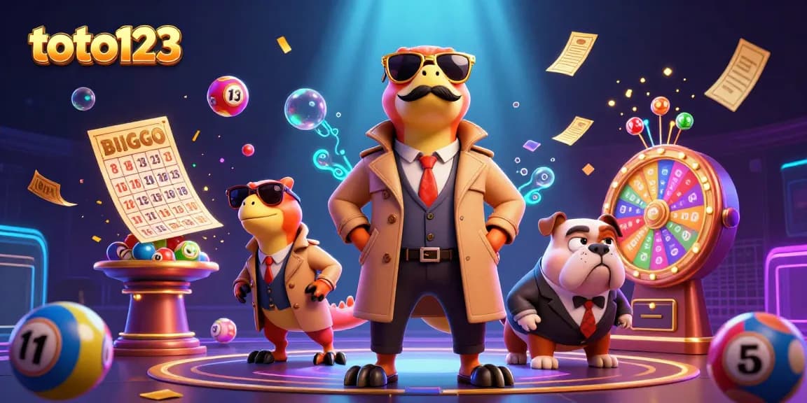 Engage with toto123’s vibrant lottery scene, vivid colors, and animated game elements for a thrilling gaming experience.
