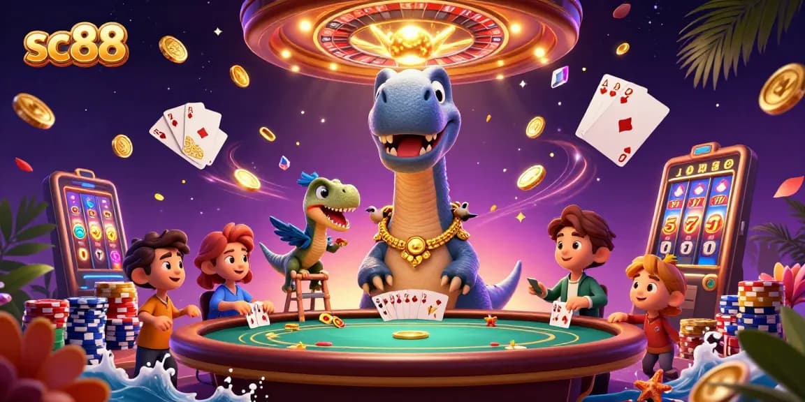 Experience the excitement of sc88 casino games with vibrant 3D characters and rich game elements.