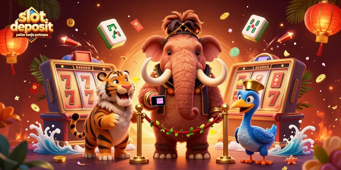 Mengalami keseruan slot deposit pulsa tanpa potongan dengan karakter hewan kasino unik dalam suasana dinamis.