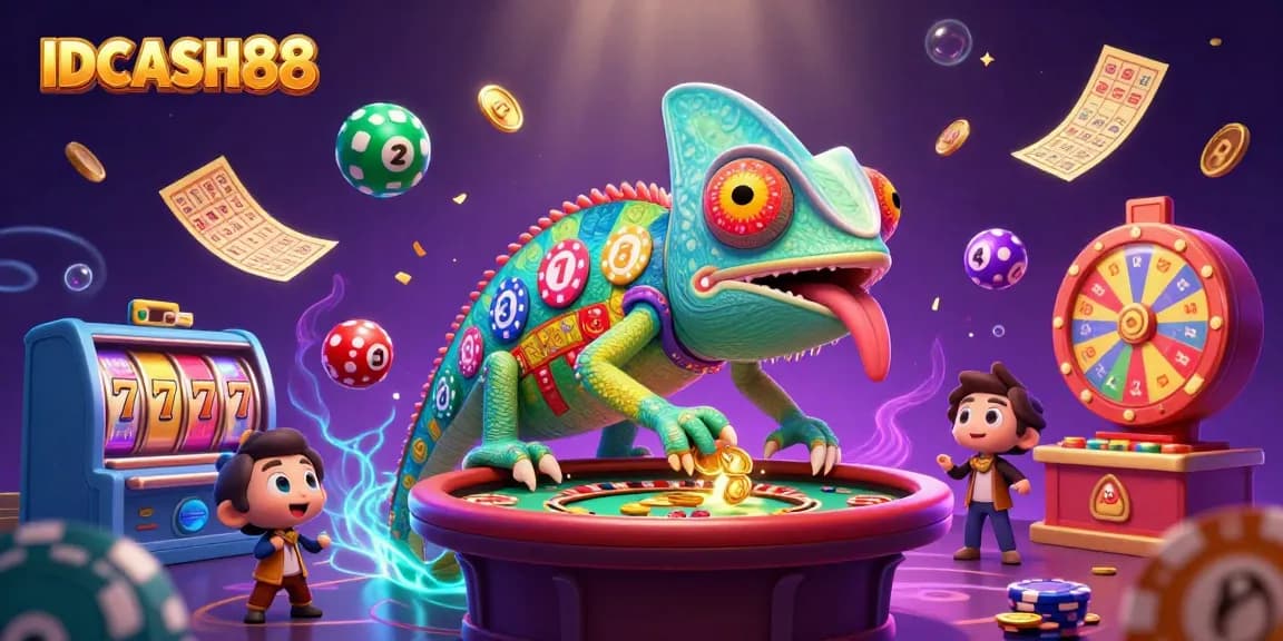 Win big at IDCASH88 with exciting scenes of colorful slots and dynamic gaming elements.