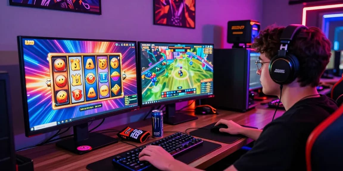 Engaging gaming setup showcasing Login Cemeslot Resmi experience, vibrant graphics, and immersive atmosphere.