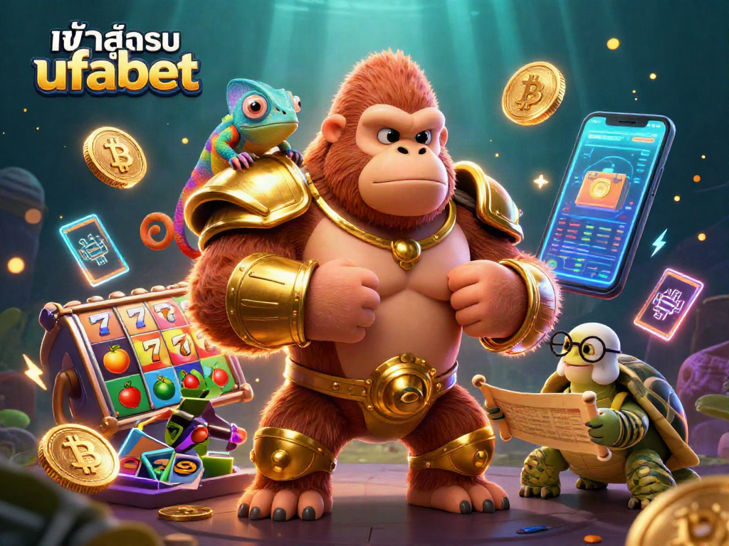 Winning at เข้าสู่ระบบ ufabet with a vibrant casino adventure featuring rich elements and characters.