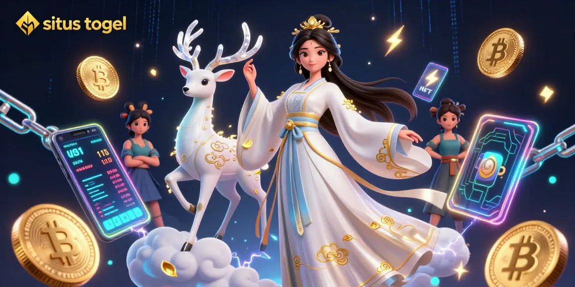 Engage with situs togel through an enchanting 3D illustration showcasing vibrant casino themes.