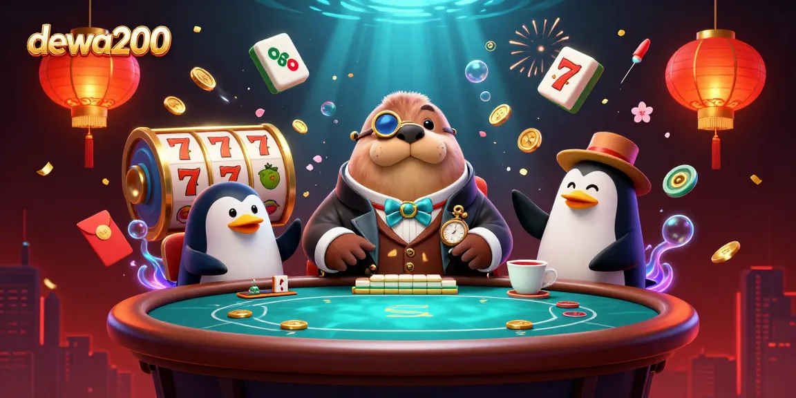 Menghadirkan momen bermain di meja poker virtual, dewa200 menampilkan karakter menarik dalam suasana kasino.