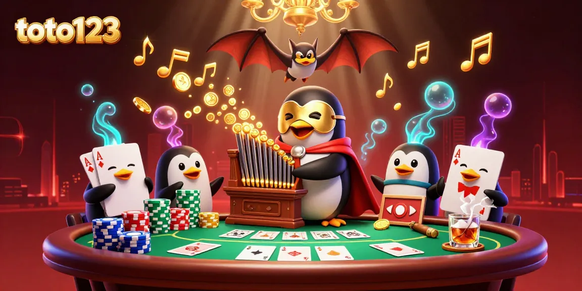Experience exhilarating gameplay at toto123 with a dynamic casino scene showcasing vibrant poker elements and engaging characters.