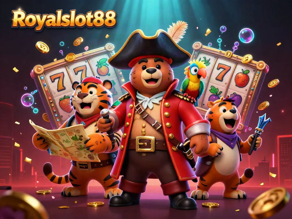 Putar gulungan di Royalslot88, rasakan pengalaman bermain slot yang mendebarkan dengan karakter lucu dan atmosfer ceria.