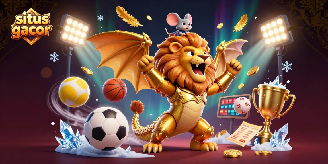 Experience excitement with situs gacor as a chimera roars among dynamic gambling elements and vivid sports action.