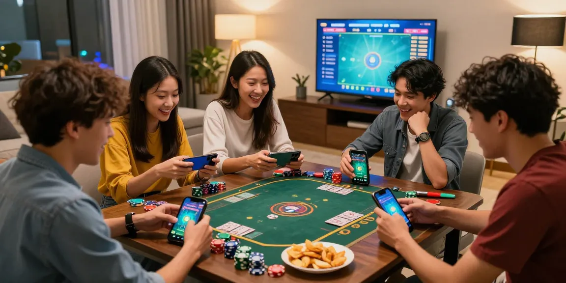 Friends playing Teen Patti Gold on smartphones, see more chips and excitement.
