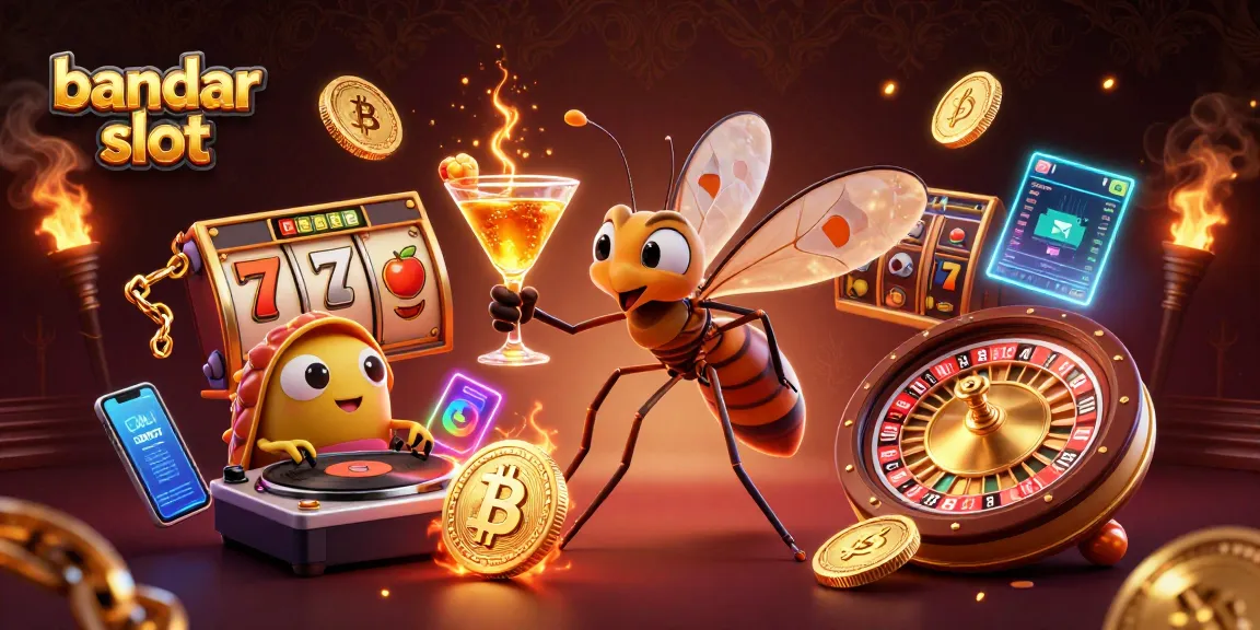 Bermain bandar slot dengan keseruan simbol buah dan jackpot di latar belakang menarik.