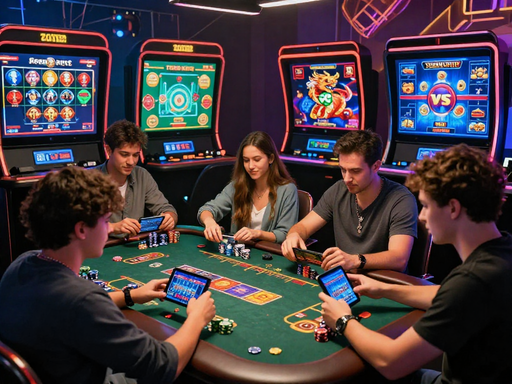 Play online with friends at Teen Patti Vegas, enjoying vibrant casino games on mobile devices in a lively atmosphere.