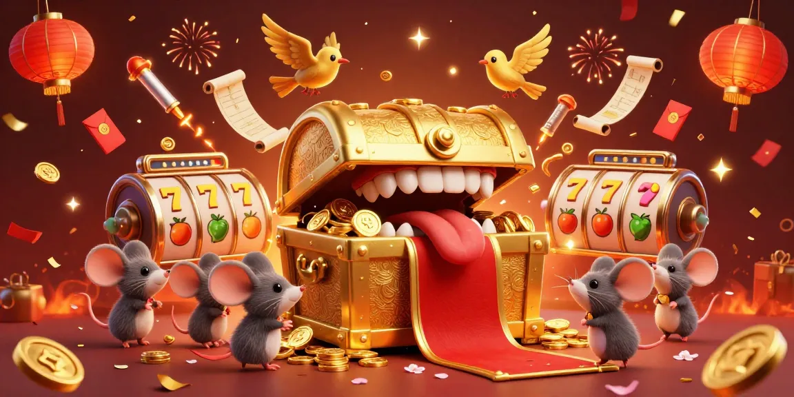 Spin and win with LEBAH55, a vibrant 3D casino scene featuring rich rewards and exciting game elements.