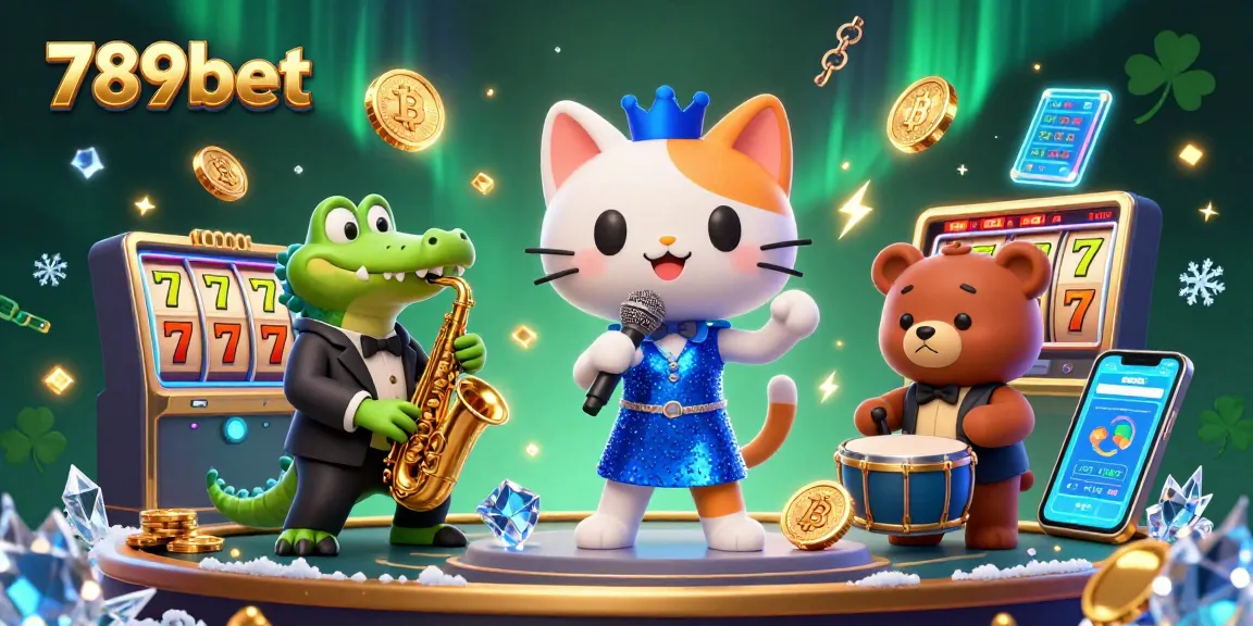 Experience the excitement of 789bet casino games with lively characters and colorful gambling elements.