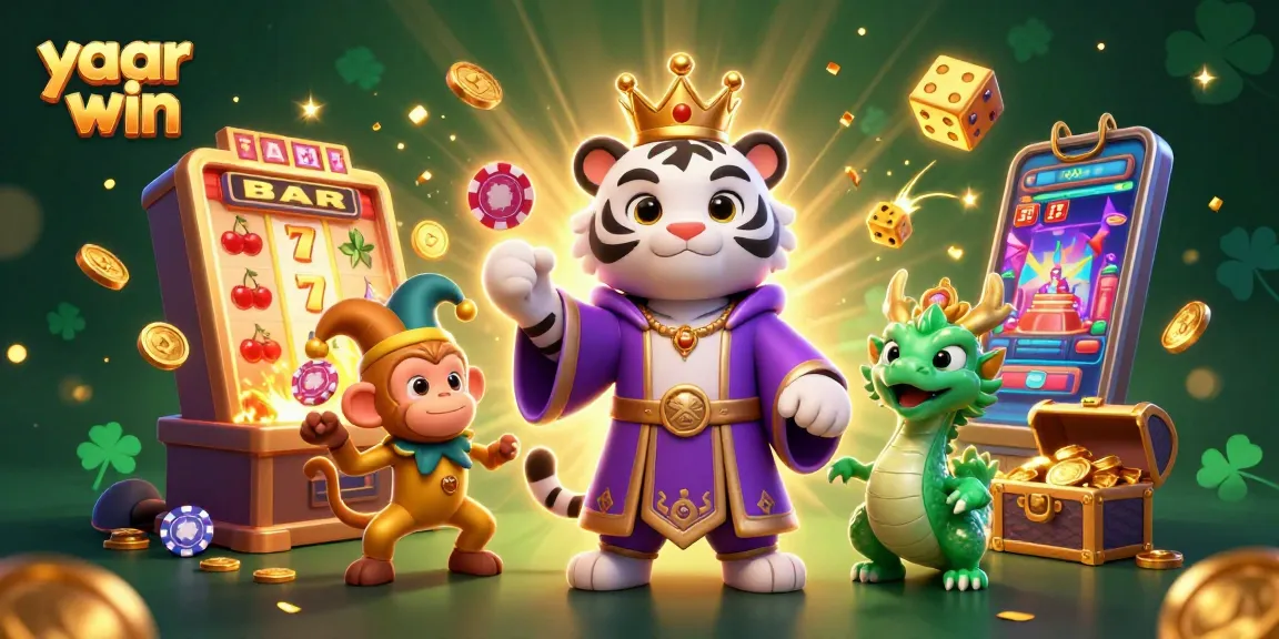 Experience thrilling jackpots in yaar win, where a magical white tiger, monkey, and jade dragon elevate the casino excitement!