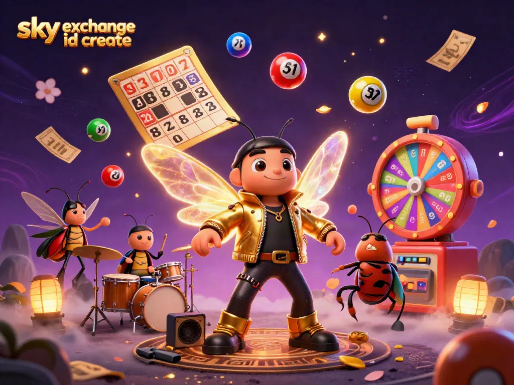 Engage in digital betting excitement with sky exchange id create, featuring dynamic casino atmosphere and fun characters.