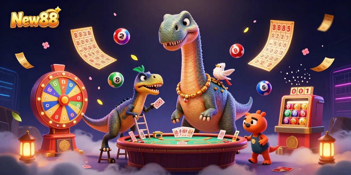 Experience the thrilling New88 casino with lively characters and dynamic gambling elements. Play and win!