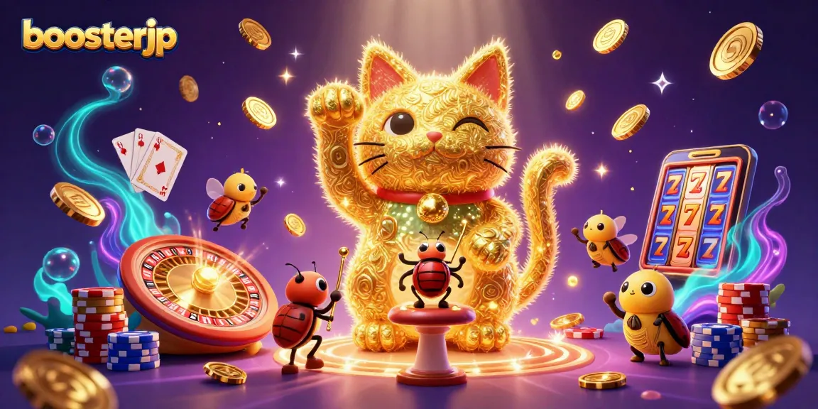 Experience thrilling gameplay with boosterjp in a vibrant, action-packed casino scene