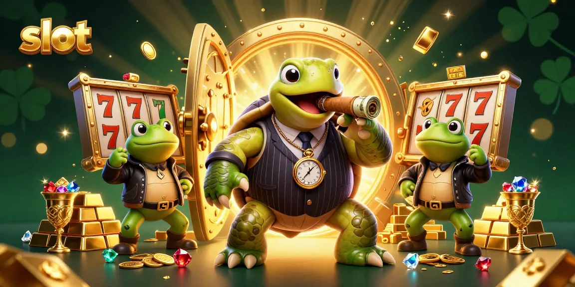 Experience thrilling slot action with unique characters and vibrant casino elements.