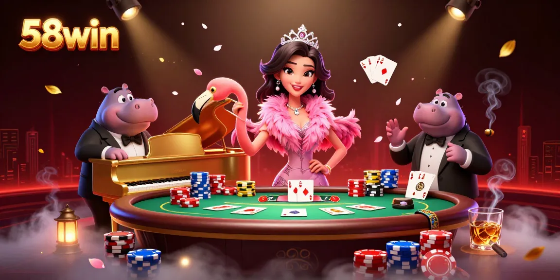 Experience the vibrant world of 58win casino with lively characters and thrilling game elements.