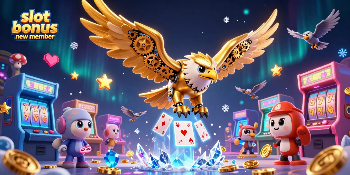 Experience the excitement of the slot bonus new member promotion in a vibrant casino scene.