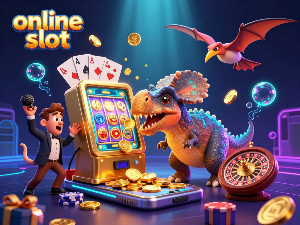 Experience the excitement of online slot games with spinning reels and golden winnings.