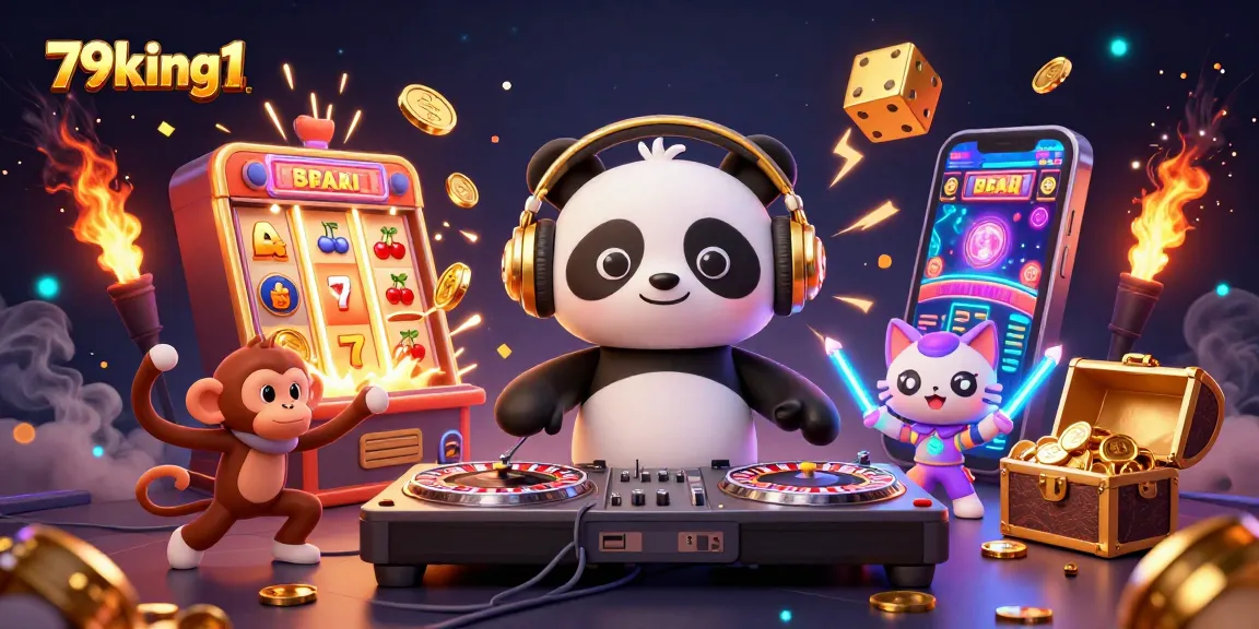 Engage with 79king1 at vibrant casino scene featuring colorful characters and dynamic gaming elements.