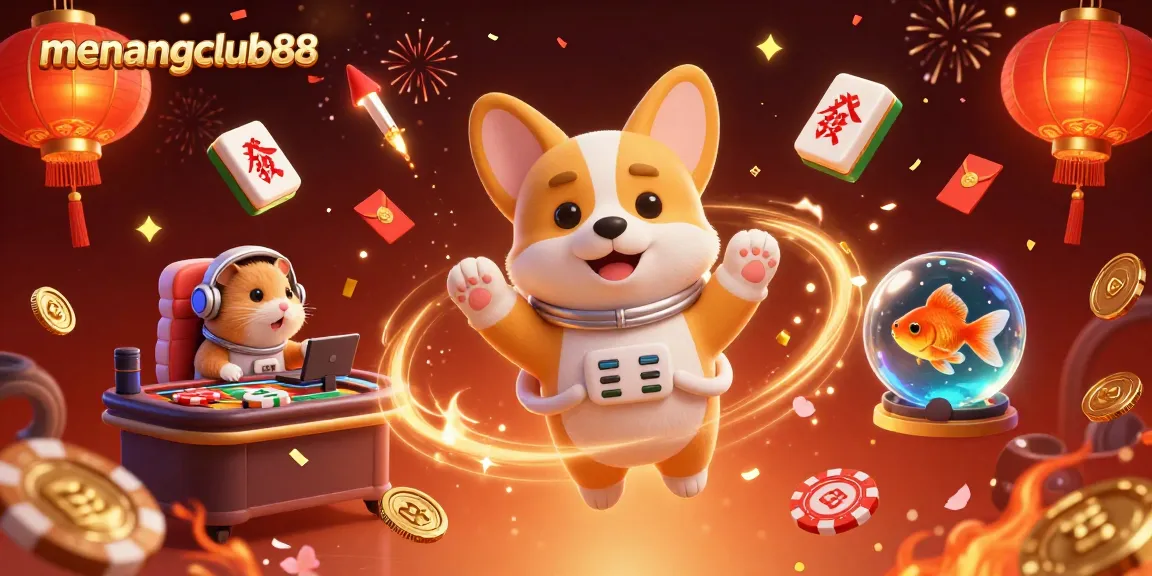 Experience exciting gameplay action with menangclub88 in a vibrant casino scene.