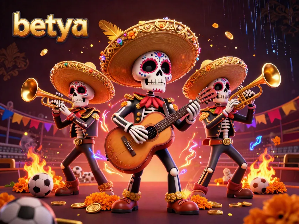 Engage in thrilling sports betting action on betya with dynamic visuals of a mariachi band