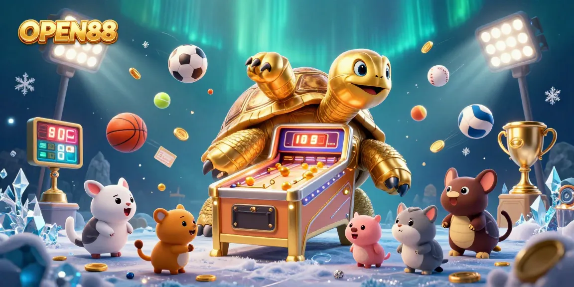Unlock better betting strategies at OPEN88 with a vibrant casino scene featuring dynamic sports elements.