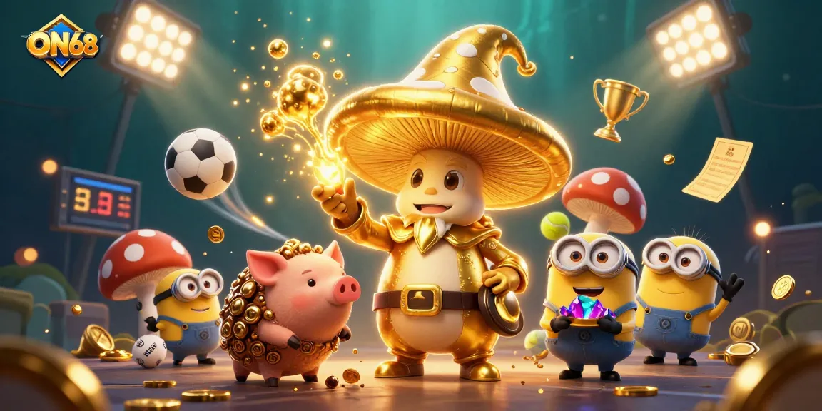 Experience unmatched excitement at ON68 with vibrant treasures and dynamic gameplay in a magical 3D scene.