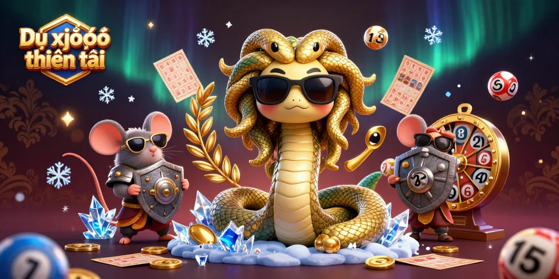 Dự đoán xổ số thần tài offers enchanting lottery predictions amidst vibrant 3D characters and dynamic elements.