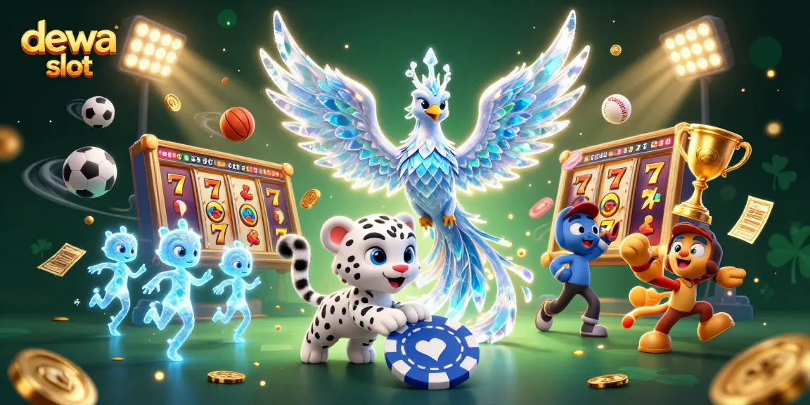 Engage with the enchanting dewa slot scene featuring vibrant characters and dynamic casino elements.