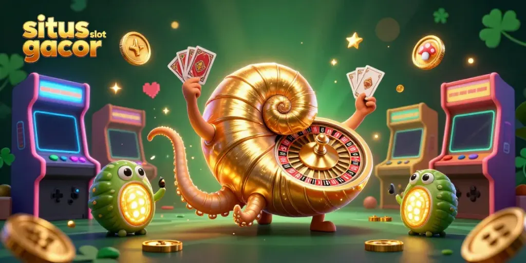 Menangkan jackpot di situs slot gacor dengan karakter kartun 3D yang menarik dan elemen permainan berkilau.