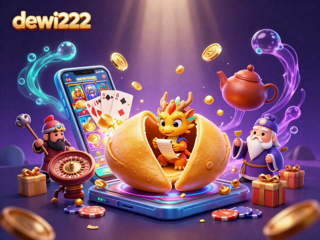 Permainan slot dewi222 memang meriah dengan karakter kartun 3D dan suasana kasino yang hidup.