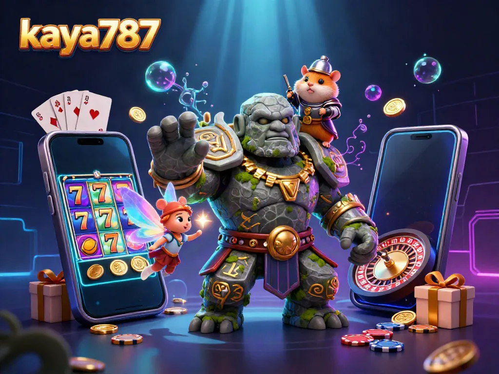 Engage in a thrilling gaming adventure with kaya787 in an enchanting casino realm filled with colorful slots and charming characters.