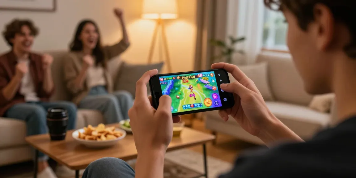 Exciting moment playing 3Patti Loot APK on smartphone, visit site for gaming fun.