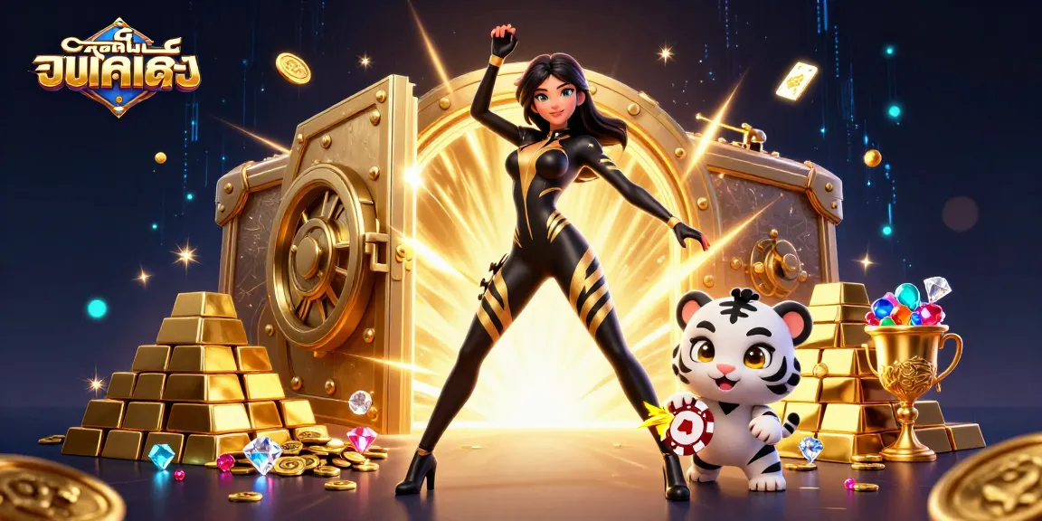 Engage in thrilling gaming action at កាស៊ីណូអនឡាញ with dramatic 3D visuals and vibrant casino elements.