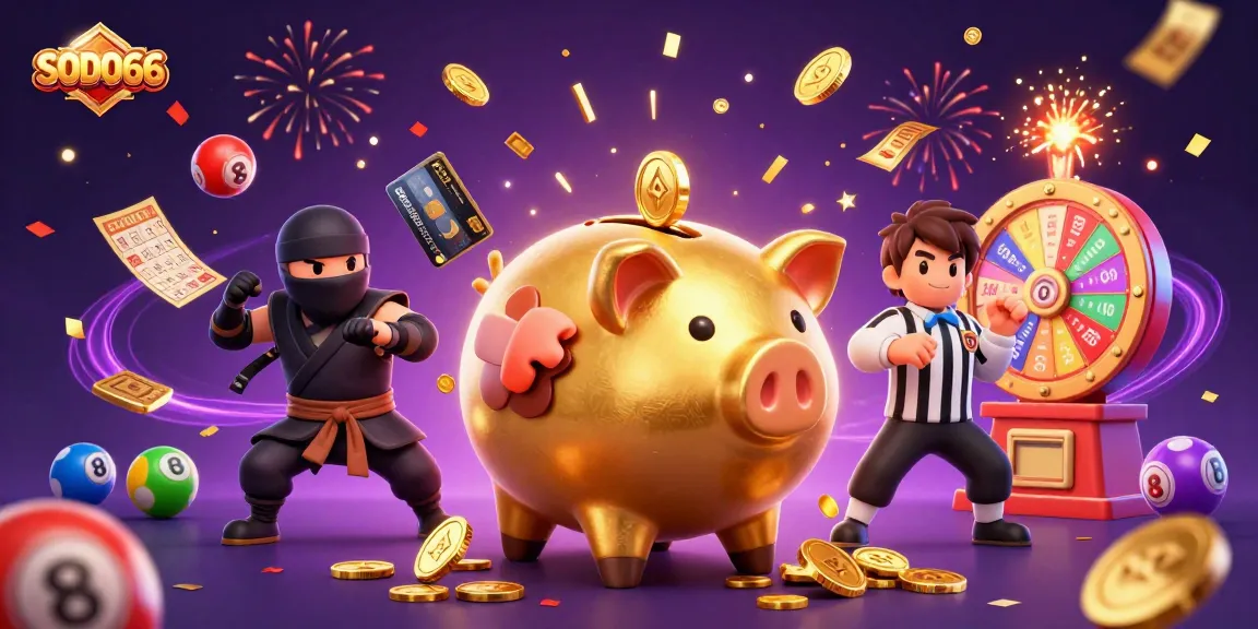 SODO66 offers an exciting casino experience, featuring lively characters in a dynamic gambling scene.