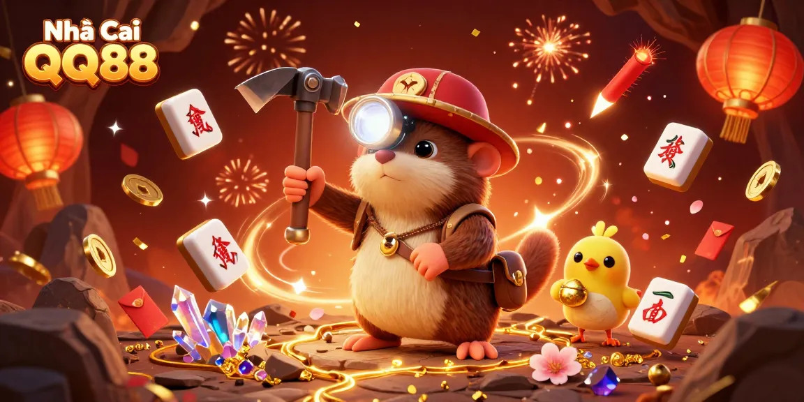 Experience exhilarating gaming adventures with Nhà Cái QQ88, featuring vibrant casino-themed elements.