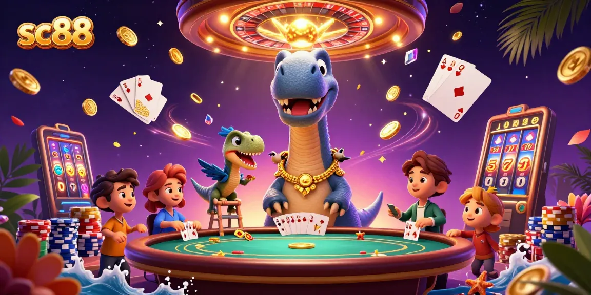 Experience the excitement of sc88 casino games with vibrant 3D characters and rich game elements.