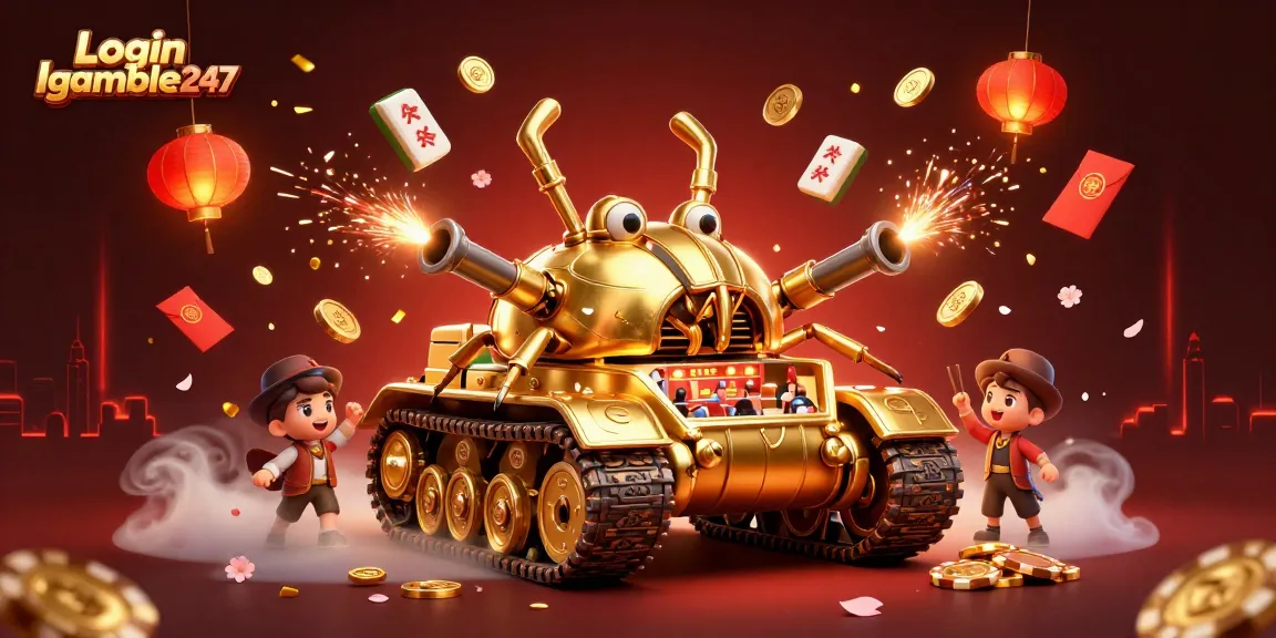 Experience high-stakes gaming with Login Igamble247's exclusive 3D casino illustration showcasing vibrant themes.