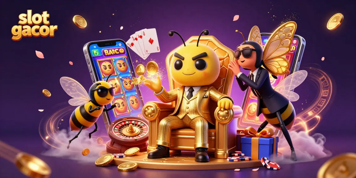 Experience thrilling slot gacor action with a vibrant casino scene featuring vivid games and energetic characters.