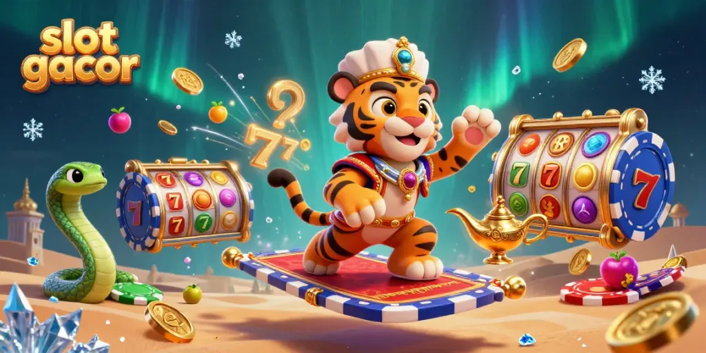 Experience the excitement of slot gacor with vibrant gambling elements and energetic characters.