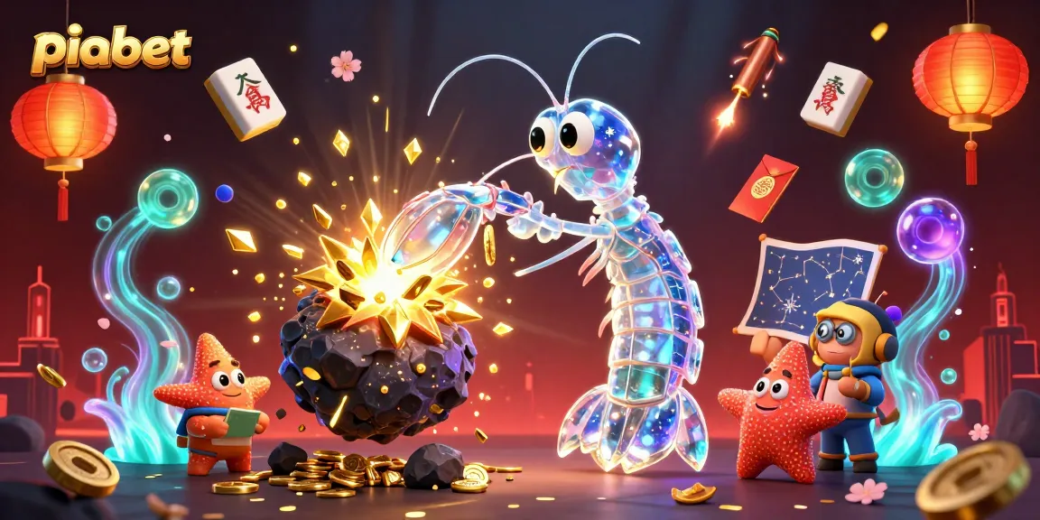 Piabet online casino'da heyecan dolu oyunlarla kazanma fırsatı sunan 3D dijital illüstrasyon.