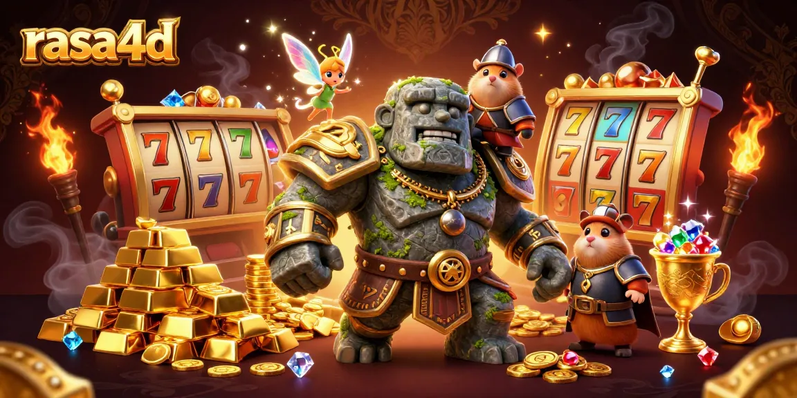 Memainkan rasa4d dengan penjaga golem, peri, dan ksatria hamster di dunia slot yang berkilauan.