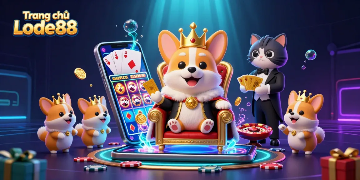 Engage with the exciting world of Trang chủ Lode88 featuring vibrant casino elements and charming characters.