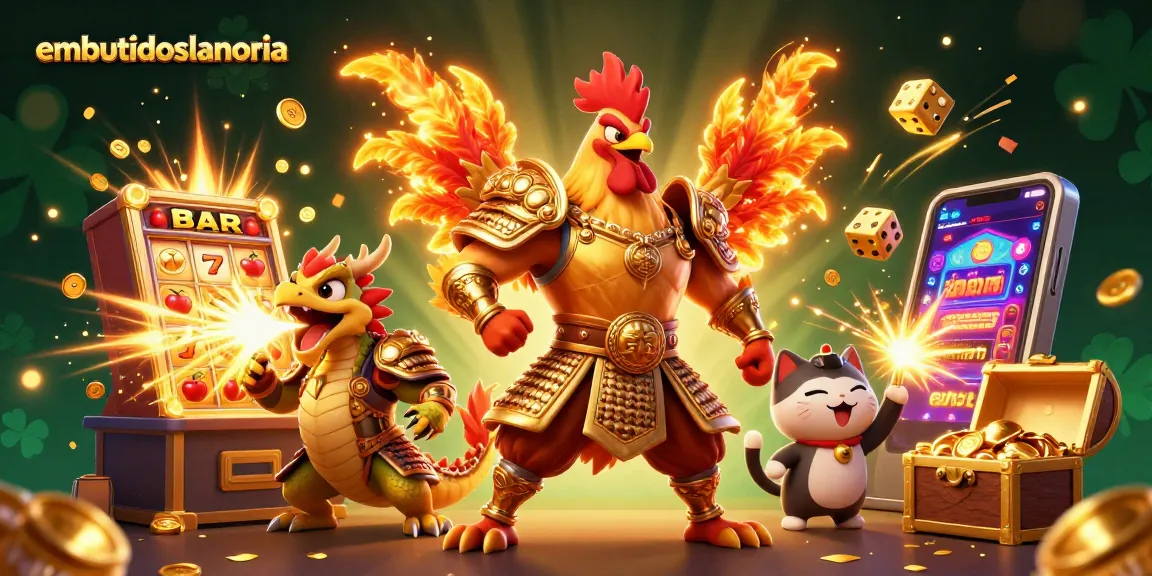 Experience excitement with embutidoslanoria and jackpot wins in a vibrant 3D casino scene.