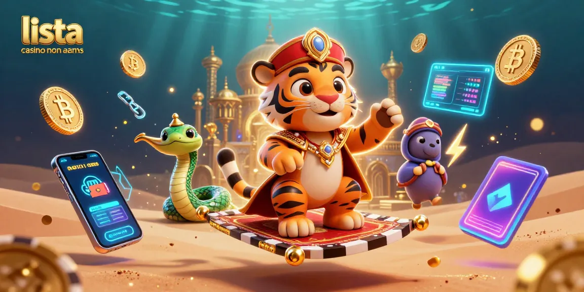 Vivi l'emozione con lista casino non aams che presenta un magico sultano tigre e elementi a tema crypto.