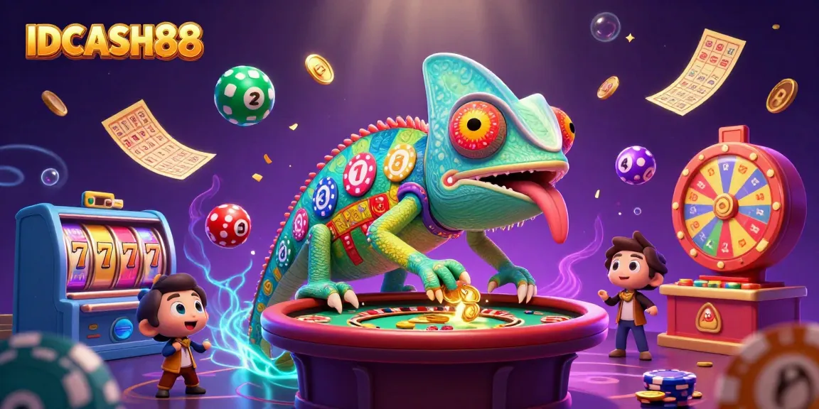 Win big at IDCASH88 with exciting scenes of colorful slots and dynamic gaming elements.