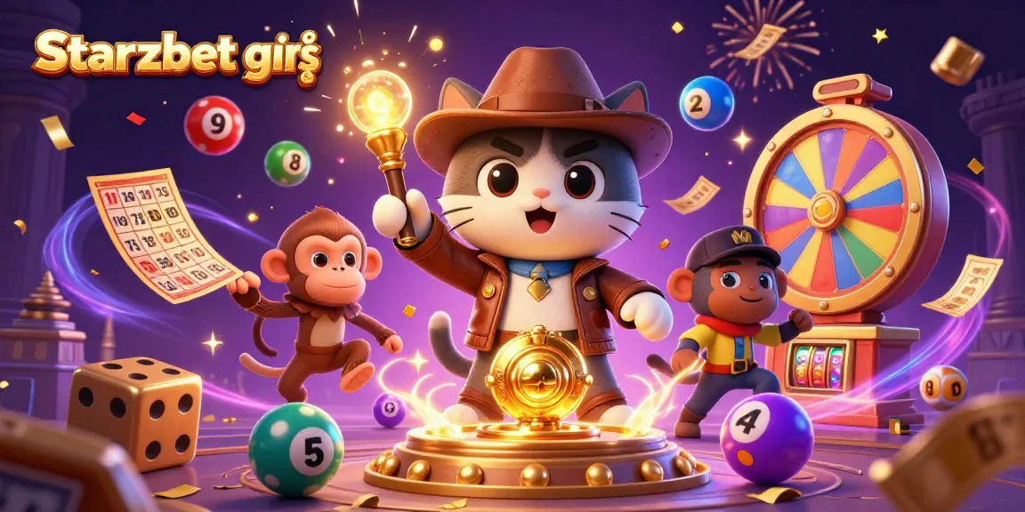 Engage with the Starzbet giriş experience as a fearless archaeologist cat uncovers golden artifacts surrounded by vibrant casino elements.